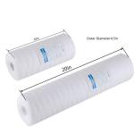 10 20 30 40 Inch 1 5 10 20 50 100 Micron String Wound PP Yarn Filter Cartridge