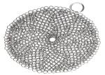 Kitchen Round 316l Chainmail Scrubber For Cast Iron Cookware With No Rust