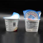 65mm 99mm Die Cut Yogurt Foil Lid Lemonade Plastic Cup Foil Lid ODM Easy Peel
