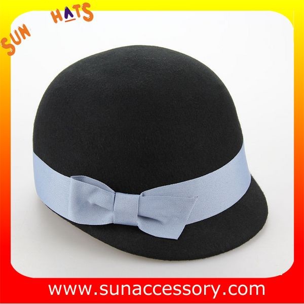 Fashion 100% Australia wool felt ladies jockey cap ,Womens jockey cap