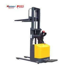Wholesale 3 Meter 1.5 Ton High Lift Pallet Stacker , Double Mast Walk Behind Pallet Lift from china suppliers