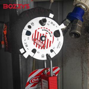 Wholesale BOZZYS Stainless Steel Circular Pneumatic Lockout Device With 5 Holes For Safety Lockout from china suppliers