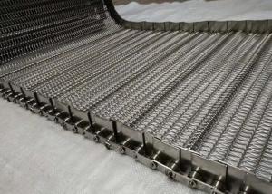 China 304 Material Chain Mesh Conveyor Belt For Chocolate Ball Food Production on sale