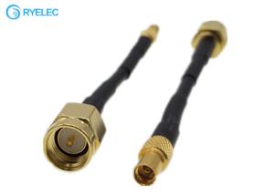 Wholesale Low Loss Straight MMCX Female to SMA Male Connector RG174 Coax Pigtail Extension RF Cable from china suppliers