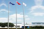 Customized Height Stainless Steel Flag Pole Flag Raising Speed Adjustable
