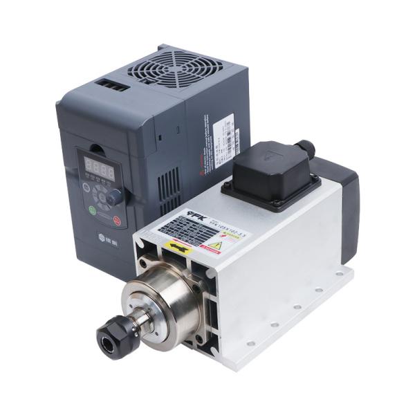 3.5KW ER20 220V 380V Air Cooled Square Spindle Motor Kit with Inverter Speed