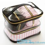 promotion Zip lockk cosmetic PVC bag, pvc vinyl costmetic bag for packing,