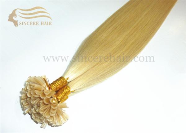 24" Italian Keratin Fusion Hair Extensions U Tip for sale - 24" 1G Blonde