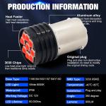 1157 BAY15D LED P21/5W 1156 BA15S P21W LED Bulbs 9 SMD 3030 R5W R10W Car Reverse