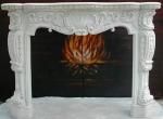 Home decoration Marble stone fireplace mantel surrounds,China marble fireplace