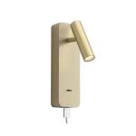 Adjustable cylinder bed reading wall lamp bedside light USB flexible headboard