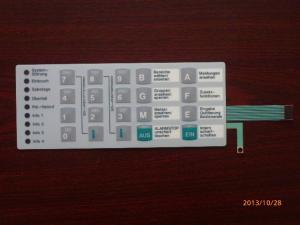 Wholesale Embossed PET Tactile Flexible Membrane Touch Switch , Keyboard Membrane Switches from china suppliers