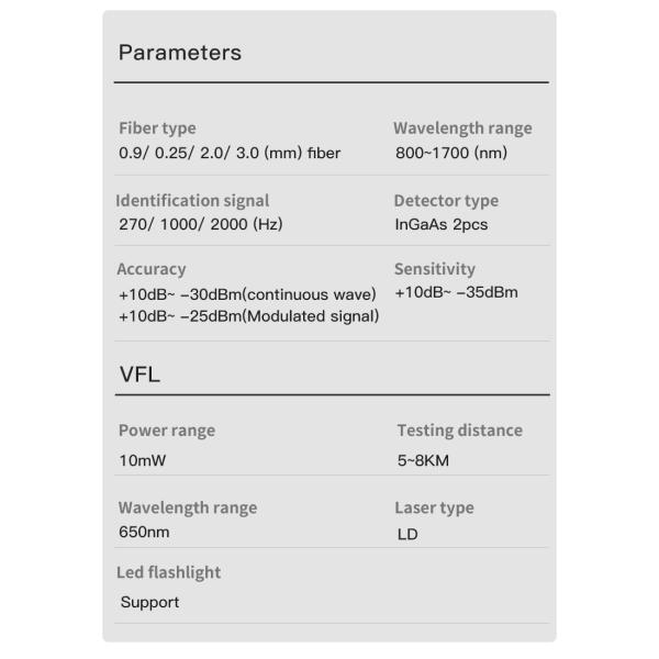 FONGKO Fiber Optic Tools' KFI-35V Fiber Optic Detector Identifier and Visual Fault Locator for Signal Recognition