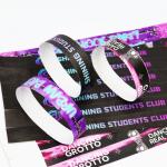 Cheap Waterproof Sweat Resistant Tyvek Event Wristbands Scan Barcode Logo Number