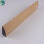 Commercial Roof Linear Aluminium Strip False Ceiling Wood Grain With Bullet