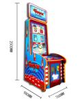 Coin Operated Dropping Ball Lottery Ticket Redemption Machine For Prize