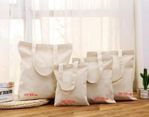Wholesale Recyclable Natural Cotton Canvas Shopping Bag With Zipper Closure from china suppliers