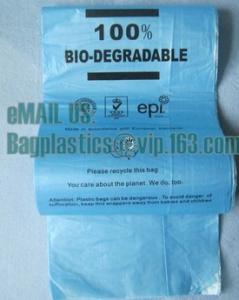 Wholesale eco friendly biodegradable plastic compostable garbage bags, cornstarch made 100% biodegradable from china suppliers