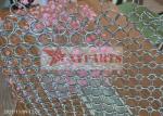 Welded Brass Ring Mesh For Partial Wall Decoration