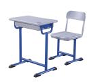 Hollow PP Blue Student Desk And Chair Set For Tranning Room 5 Years Warranty