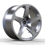 BMW Z4 YEAR 2011 5-Spokes Custom 1-PC Rims Brushed Face 20x9 and 20x10
