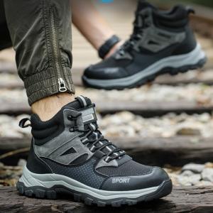 Wholesale Microfiber Pigskin Flying Knit Safety Work Boots Kevlar Midsole Rubber Sole Work Shoes from china suppliers