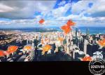 4K UHD 55'' LG Wall Mounted Digital Signage 0.44mm Bezel Ultra Narrow Virtually