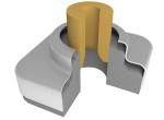 ZrO2 Tundish Lower Nozzle High Performance Least 12-15hrs Working Time
