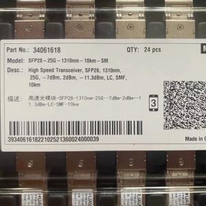 Wholesale Huawei High Speed Transceiver SFP28-25G-1310nm-10km-SM optical module Huawei Part number 34061618 from china suppliers
