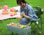 Charcoal Grill Set for Business Gifts Yakitori Kebab Steel Stainless Portable