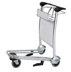 Portable 3 Wheels Smart Cart Airport , Luggage Cart Trolley For Hotel Staff, Airport Luggage Trolley
