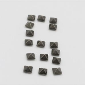 Wholesale Luggage accessories decoration brass material ancient silver 7.7 mm square spikes rivets factory sales from china suppliers
