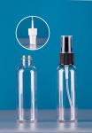 130Ml Clear Empty Plastic Bottles With Flip Top Cap, Refillable Cosmetic Spayer
