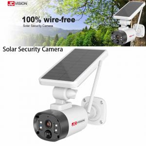 Wholesale JCVISION Humanoid Detection Solar Security Camera Rechargeable Battery Remote View from china suppliers
