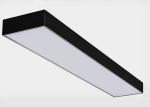 Linear LED Flat Panel Light 48W 60W Black Housing Color Pendant Installation