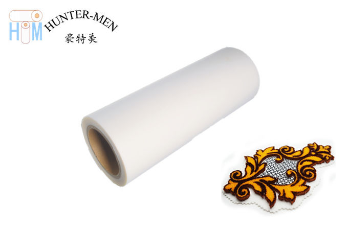 Ecofriendly 60mic Transparent Hot Melt Adheisve Film For Toothbrush Badge Embroidery Label 1