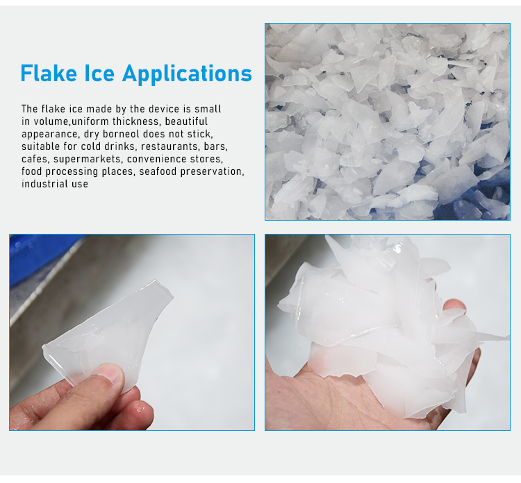 Innovative Industrial Air Cooled Snow Ice Making Machine for Meat and Fish Flake Ice