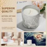 Scented Candle Customized Logo Acceptable Set of 2 Ceramic Jar Candle Directly