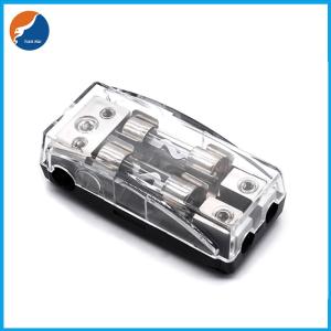 Wholesale 2 Positions Ways Distribution Block Car Stereo Audio 10x38mm Glass Tube AGU Fuse Holder from china suppliers
