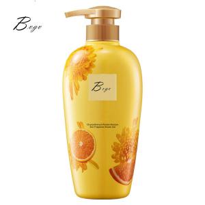 China Citrus Apricot Organic Body Wash Lemon Essential Oil Liquid Body Soap on sale