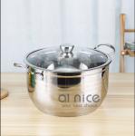 Soup Cooking Canteens Stainless Steel Cookware Set 10pcs Modern Design Style