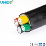 Low Voltage Cable Round Wire Al/XLPE/PVC 0.6/1kv Yjlv Power Cable 4X50mm2