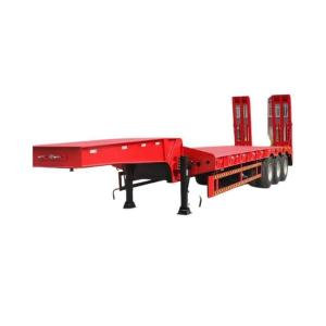 Wholesale 13t Steel Gooseneck Lowbed Utility Cargo Heavy Duty Carrier Transport Semi Trailer from china suppliers