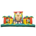 Children EN14960 Monkey Inflatable Play Park For Backyard