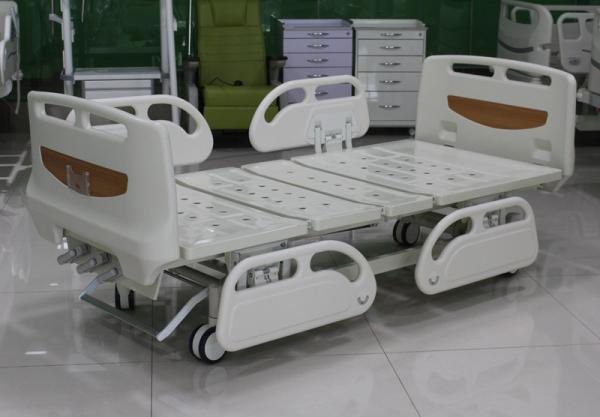 Medical Manual Hospital Bed 3 Function Low Maintenance For General Wards