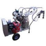 Hand Operated Electric Mobile Milking Unit With Rotary Vane Vacuum Pump