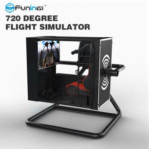 China Black / Yellow One Player Flight Simulator Virtual Reality With 50 Inch Screen on sale