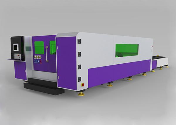 Double Table Cnc Laser Metal Cutting Machine , Automatic Laser Plate Cutting