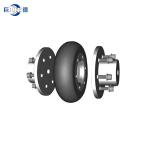 CE Tyre Resilient Quick Shaft Coupling Rubber Customized Size