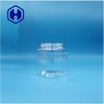 Clear Square PET Plastic Food Grade Sugar Candy Cookies Jar Featuring Screw Lid